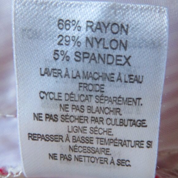 crosby Red & White Stripe Shorts Size 4 (K557) - Picture 6 of 6